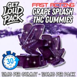 FAST ACTING – Grape Splash THC Gummies