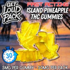 FAST ACTING – Island Pineapple THC Gummies